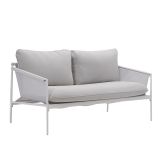 KAVČNA GARNITURA SIGMA 4P JEKLO KD BELA STRUKTURA STEKLENA MIZNA PLOŠČA