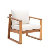 KAVČNA GARNITURA SOLARIS COMPACT 4P FSC AKACIJA BEŽ MEDEN LES