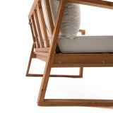 KAVČNA GARNITURA SOLARIS COMPACT 4P FSC AKACIJA BEŽ MEDEN LES