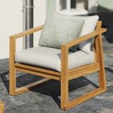 KAVČNA GARNITURA SOLARIS COMPACT 4P FSC AKACIJA BEŽ MEDEN LES