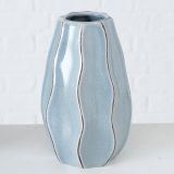 KERAMIČNA VAZA BOLTZE HILARY, MODRA ALI SIVA, VIŠINA 19 CM, SORT.