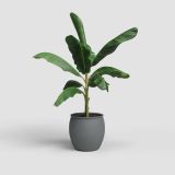 KERAMIČNI NOTRANJI LONEC ARTEVASI ARTEMIS 29 CM ANTRACIT