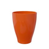 KERAMIČNI NOTRANJI LONEC CARLY 130 ORANŽEN GLOSS 129X166MM ZA ORHIDEJE L12