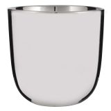 KERAMIČNI NOTRANJI LONEC MICA CHAZ SREBRN SIJAJ H12.5 X D13 CM