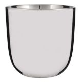 KERAMIČNI NOTRANJI LONEC MICA CHAZ SREBRN SIJAJ H15 X D15.5 CM