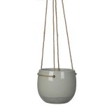 RESA VISEČ LONEC OKROGEL SVETLO SIV - H13,5XD16,5CM