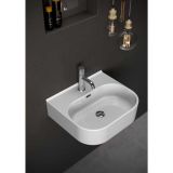 KERAMIČNI UMIVALNIK OLYMPIA SYNTHESIS 50 CM STENSKI ALI NADPULTNI