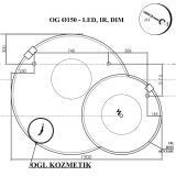 KLASIČNO OGLEDALO KOLPA SAN OG FI 150 LED, IR, DIM