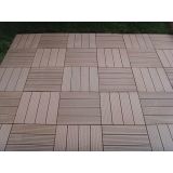 WPC DESKA ZA TERASO BAMBUSWPC KLIK PLOŠČA KAVA 300X300X22 MM