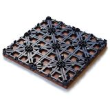 WPC DESKA ZA TERASO BAMBUSWPC KLIK PLOŠČA RJAVA 300X300X22 MM