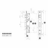 KLJUČAVNICA ZA KOVINSKA VRATA TITAN 822/25 DESNA 822/17-68 D P25 AL