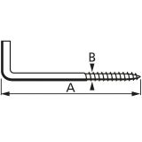 L-KAVELJ 60X3.8X24X17 BELA V ZAVITKU JE 4 KOS