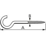 KAVELJ Z NAVOJEM 100X4.0X25X11 A2F V ZAVITKU JE 8 KOS