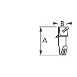 KLJUKICA ZA SLIKO 22X7 V ZAVITKU JE 16 KOS