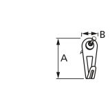 KLJUKICA ZA SLIKO 24X10 V ZAVITKU JE 4 KOS