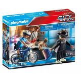 KOCKE PLAYMOBIL POLICIST S KOLESOM IN ROPARJEM 70573