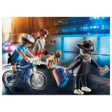 KOCKE PLAYMOBIL POLICIST S KOLESOM IN ROPARJEM 70573