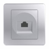 KOMUNIKACIJSKA VTIČNICA EKONOMIK CAT5E KS RJ45 8/8 SREBRNA