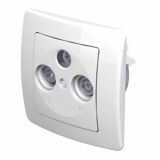 TV / AUDIO VTIČNICA EKONOMIK KONČNA SAT-TV-R BELA