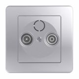 TV / AUDIO VTIČNICA EKONOMIK KONČNA TV-R SREBRNA