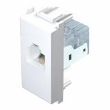 KOMUNIKACIJSKA VTIČNICA MODUL CAT5E KS RJ45 8/8 BELA, 1M, BOK