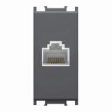 KOMUNIKACIJSKA VTIČNICA MODUL CAT6 SCH KS RJ45 8/8 ČRNA, 1M, BOK