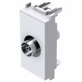 TV / AUDIO VTIČNICA MODUL OSNOVNA R BELA, 0 DB, 1M, BOK
