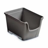 KONTEJNER - ZABOJNIK PVC, SIVI 23.5X31.5X19 CM