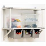 KONTEJNER - ZABOJNIK PVC, SIVI 23.5X31.5X19 CM