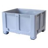 KONTEJNER - ZABOJNIK EKO LUX CTR3 EUROBOX PVC SIV 610L S 4 NOGAMI 120X100X76CM