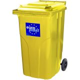 KONTEJNER - ZABOJNIK EKO LUX SMETNJAK 240 L PVC RUMEN/ RUMEN ZABOJNIK+KOLO+OS