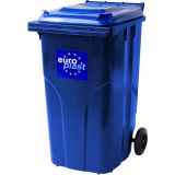 KONTEJNER - ZABOJNIK EKO LUX SMETNJAK 240L PVC MODER/ MODER ZABOJNIK+KOLO+OS