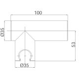 KONZOLA UNITAS ZGLOBNO KROMIRANO PURE 12152