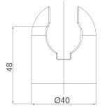 KONZOLA UNITAS ZIDNO ZA PRHO