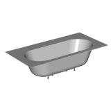 KOPALNA KAD KOTNA KOLPA SAN ATYS 200X100 BELA ODL. GARN. UP&DOWN