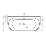 KOPALNA KAD KOTNA KOLPA SAN DREAM-SP 180X80/O WHITE S PRELIVNO GARNITURO