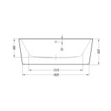 KOPALNA KAD KOTNA KOLPA SAN DREAM-SP 180X80/O WHITE S PRELIVNO GARNITURO