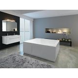 KOPALNA KAD KOTNA KOLPA SAN SAMSON 180X160/2O BELA Z DVEMA OBLOGAMA