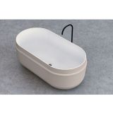 KOPALNA KAD SAMOSTOJEČA KOLPA SAN BOUL-FS 165X85 BEŽ&BELA PRELIVNA GRN, UP&DOWN