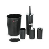 KOPALNIŠKA GALANTERIJA ALPINA 6V1 KOMPLET ZA WC ČRNA