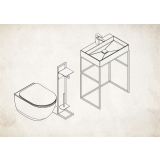 KOPALNIŠKA GALANTERIJA DEANTE STOJALO ZA WC PAPIR MOKKO ADM N242