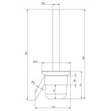 KOPALNIŠKA GALANTERIJA DEANTE WC ŠČETKA SILIA ADI 0711