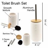 KOPALNIŠKA GALANTERIJA TENDANCE TENDANCE WC ŠČETKA BEL/BAMBUS