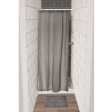 KOPALNIŠKA ZAVESA TENDANCE 120X180CM SIVA 8 OBROČKOV