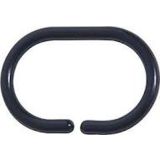 KOPALNIŠKA ZAVESA TENDANCE SET 12 PP OBROČKOV ZA ZAVESO ČRNI