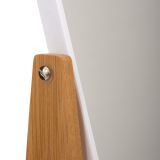 KOPALNIŠKI DODATKI GEPARD KOZMETIČNO OGLEDALO 22X16 BELA PLASTIKA, BAMBUS