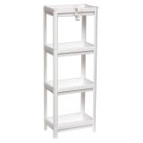 KOPALNIŠKI DODATKI TENDANCE BELO PVC KOPAL. STOJALO 4 POLICE, 23X35.5X100