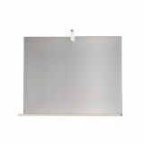 KLASIČNO OGLEDALO AQUAESTIL JANA 60 S POLIČKO, LUČKO IN STIKALOM 60X10X65 BELA
