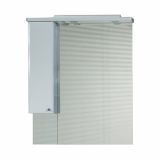 KLASIČNO OGLEDALO AQUAESTIL LIDIJA 80 L Z OMARICO IN LUČKO, 83 X 15 X 100