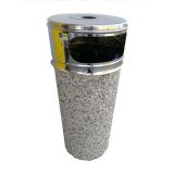BETONSKI IZDELEK KOGRAD KOŠ URBANO INOX 50L S PEPELNIKOM REČNI PRODEC